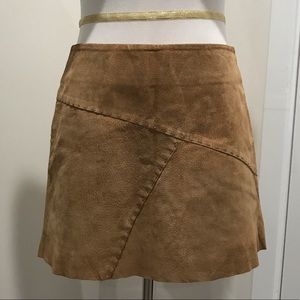 Wet Seal Leather Mini Skirt Size 3